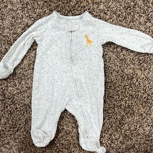 Newborn Onesie/ Sleep and Play with matching headband